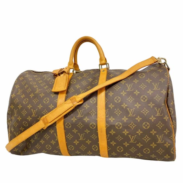 Louis Vuitton Boston Bag Monogram Keepall Bandouliere 55 Brown in Brown from The Reluxe, photo 1 of 1