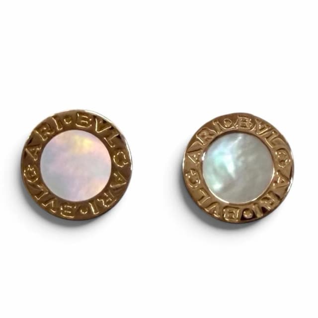 Bvlgari Shell Earrings 750 Pink Gold White in White from The Reluxe, photo 1 of 1