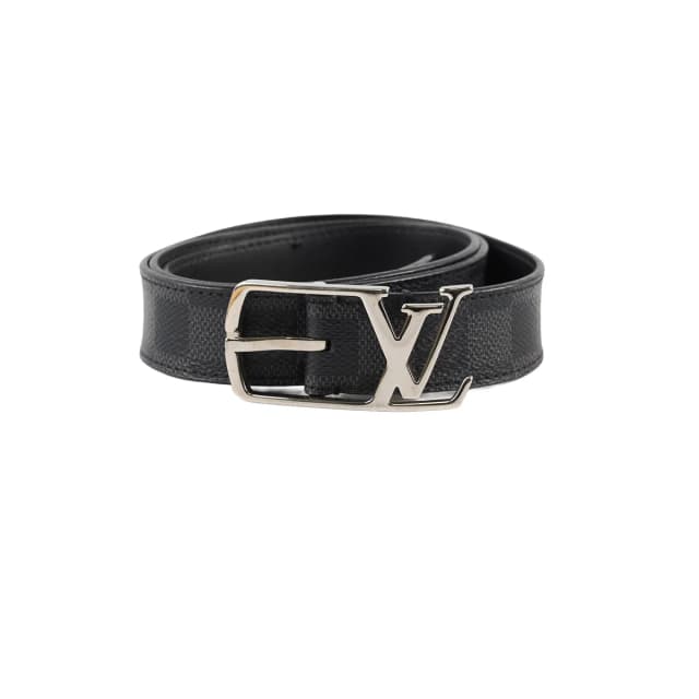 Louis Vuitton Initiales 30 MM Reversible Belt Damier Graphite in Grey Canvas from The Purse Affair, photo 1 of 1