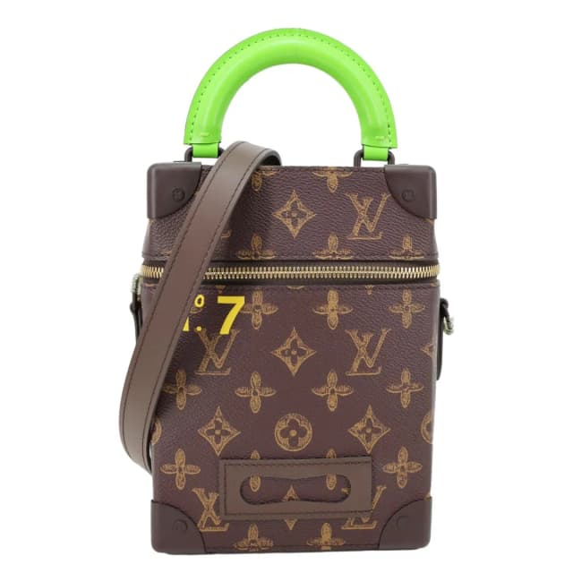 Louis Vuitton Virgil Abloh N°7 Vertical Box Monogram Canvas Trunk Shoulder Bag Brown in Brown Coated canvas from Dallas Designer Handbags, photo 1 of 1