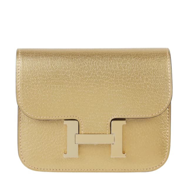 Hermès Constance Slim Wallet Dore (Y9) in Gold from Ginza Xiaoma, photo 1 of 1