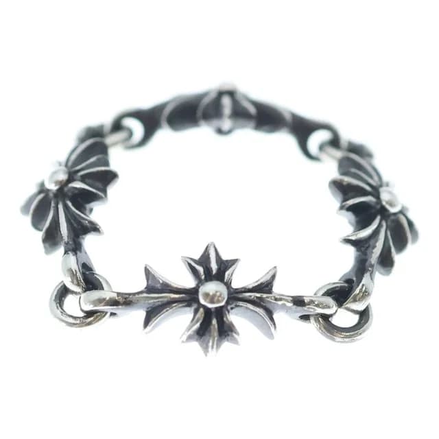 Chrome Hearts Tny CH Pls Tiny Ech Plus Ring Silver in Silver from The Reluxe, photo 1 of 1