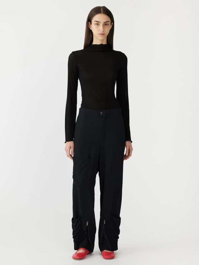 Bassike Viscose Twill Utility Pant, image 1 of 1 from bassike