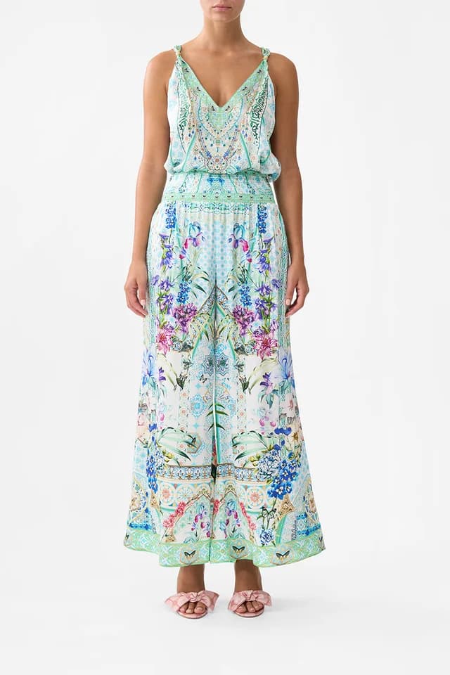 Camilla eBoutique SHIRRED WAIST PANT SUNRISE IN SINTRA, image 1 of 1 from CAMILLA