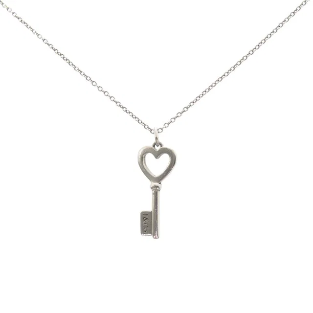Tiffany & Co. Heart Key Necklace 925 Sterling Silver in Silver from The Reluxe, photo 1 of 1