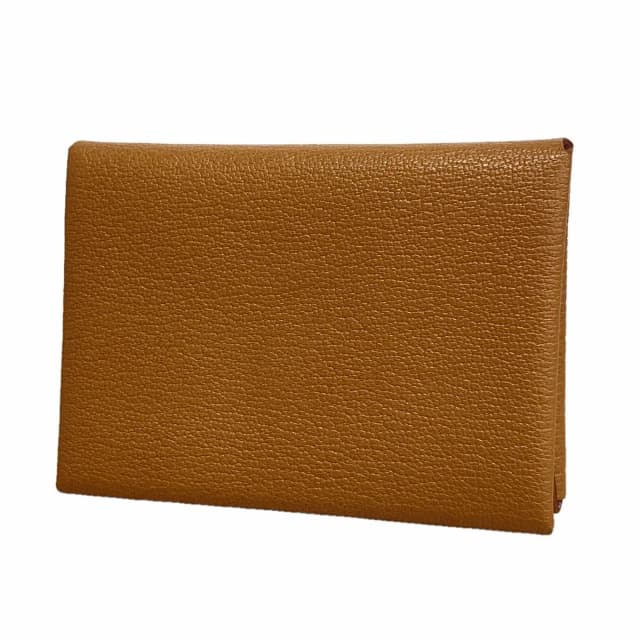 Hermès Coin Purse Calvi Duo Chevre Mysore Silver in Silver Goatskin from The Reluxe, photo 1 of 1