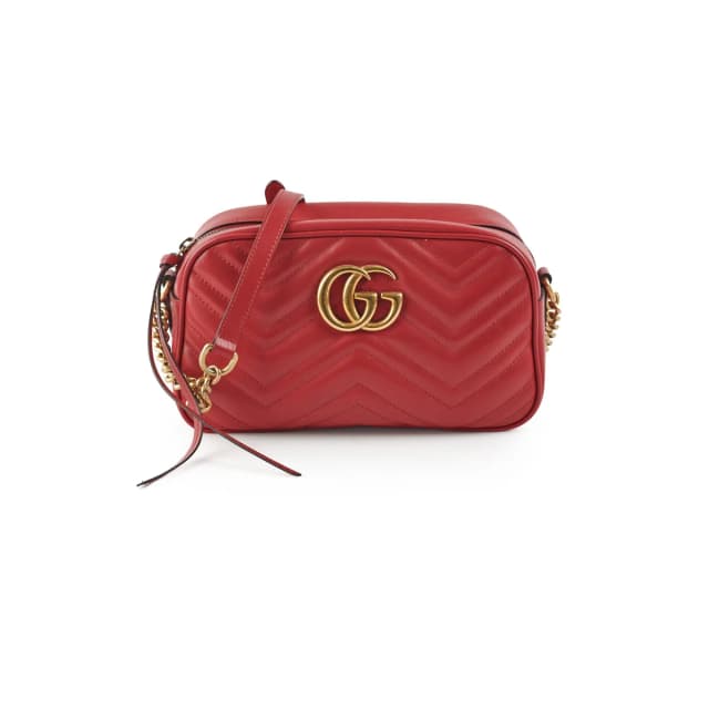 Gucci Marmont Small Soho Disco Bag Red in Red Leather from The Purse Affair, photo 1 of 1