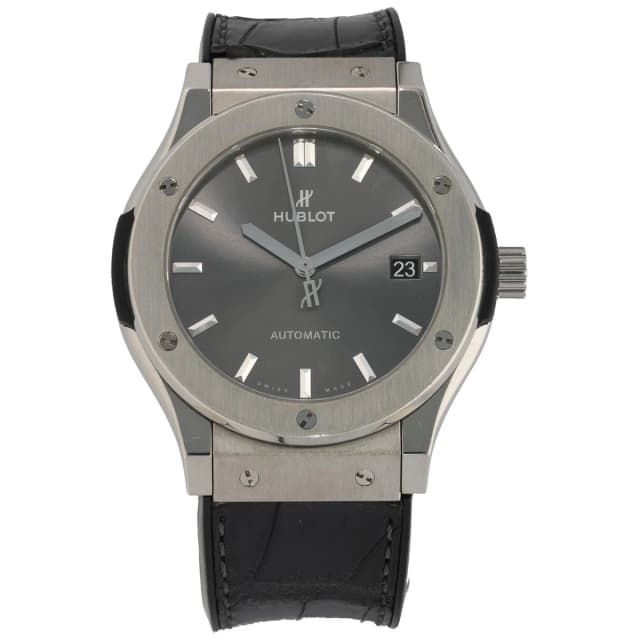 Hublot Classic Fusion 542.NX.7071.LR 42mm Titanium Watch in Leather from H&T, photo 1 of 1