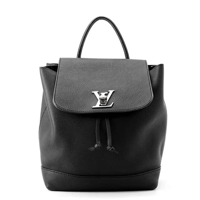 Louis Vuitton Backpack Grain Calf Leather Lockme Black in Black Calfskin from The Reluxe, photo 1 of 1