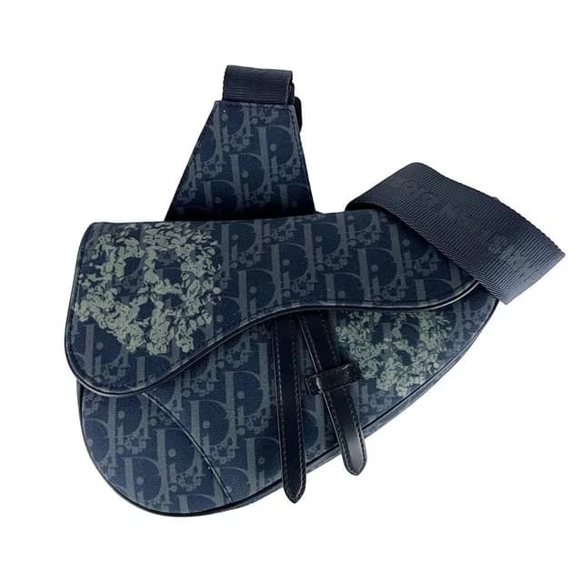 Dior Saddle Belt Bag Tears in Canvas from The Reluxe, photo 1 of 1