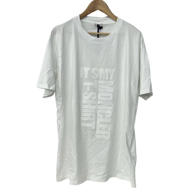 Moncler Short Sleeve T-Shirt Its MY White Silver S in White from The Reluxe, photo 1 of 1