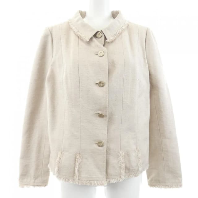 Chanel 06P Vintage Jacket Beige in Beige Silk from The Reluxe, photo 1 of 1