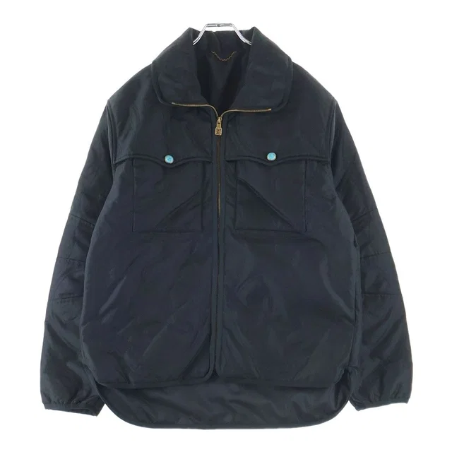 Louis Vuitton Turquoise Button Quilted Overshirt Jacket Black in Black from The Reluxe, photo 1 of 1