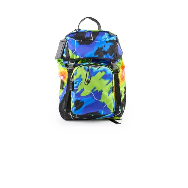 Prada Green Nylon Backpack in Blue Nylon from The Purse Affair, photo 1 of 1