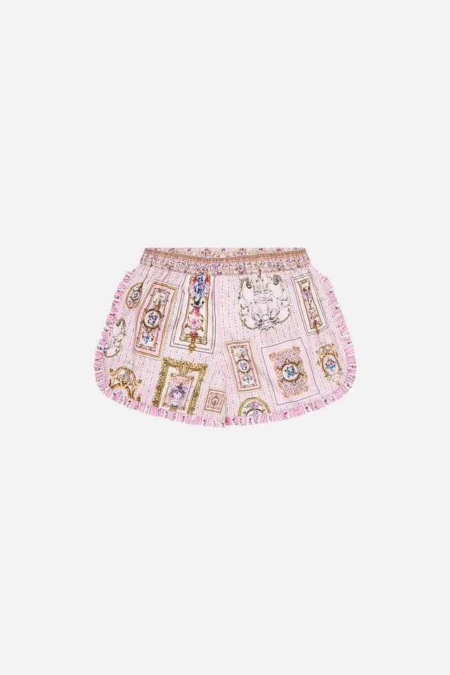 Camilla eBoutique KIDS FRILL EDGE SHORT WITH ELASTIC WAIST PALATIAL PASTELS, image 1 of 1 from CAMILLA