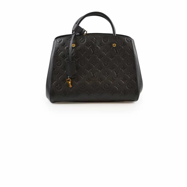 Louis Vuitton Montaigne MM Black Empreinte in Black Leather from The Purse Affair, photo 1 of 1