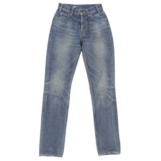 Celine 100% Cotton Slim Fit Zip Fly Denim Pants Indigo 24 in Denim from The Reluxe, photo 1 of 1