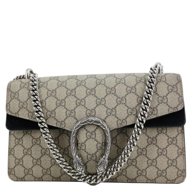 Gucci Dionysus Small GG Supreme Canvas Shoulder Bag Beige 400249 in Beige Canvas from Dallas Designer Handbags, photo 1 of 1
