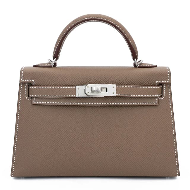 Hermès Mini Kelly II Etoupe (18) in Taupe Epsom leather from Ginza Xiaoma, photo 1 of 1