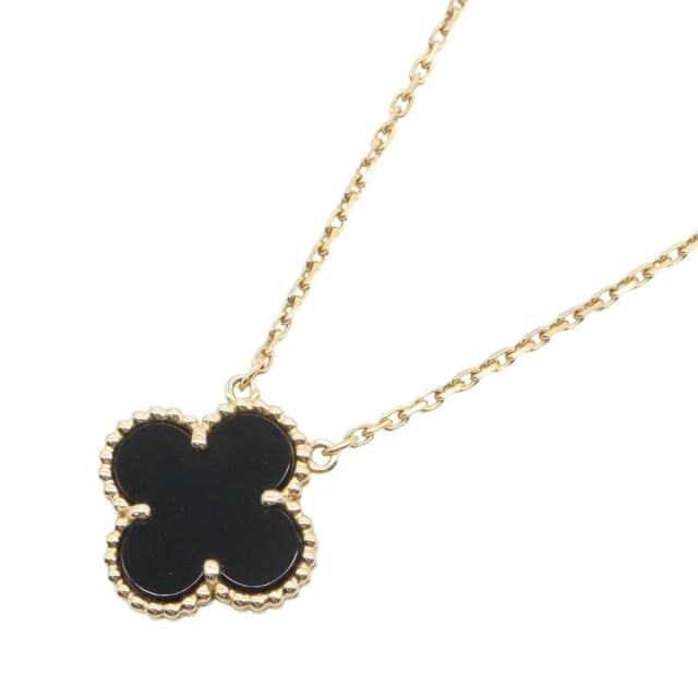 Van Cleef & Arpels Necklace Vintage Alhambra Onyx 42.5 18k from The Reluxe, photo 1 of 1