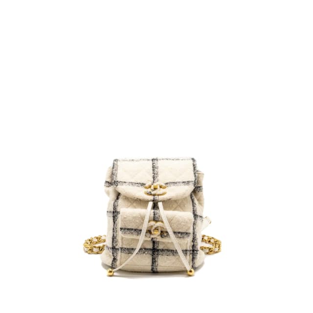 Chanel Duma Backpack Fabric White/Multicolour GHW (microchip) in White from EMIER, photo 1 of 1