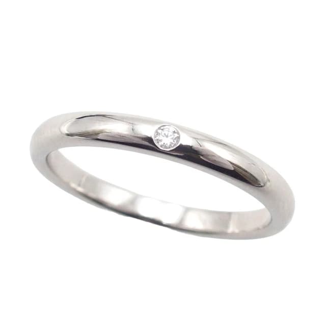 Tiffany & Co. Stacking Band Platinum Diamond Elsa Peretti No Ring from The Reluxe, photo 1 of 1