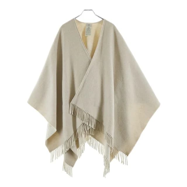 Fendi Reversible Wool and Cashmere Poncho Cape FF Monogram Beige in Beige Cashmere from The Reluxe, photo 1 of 1