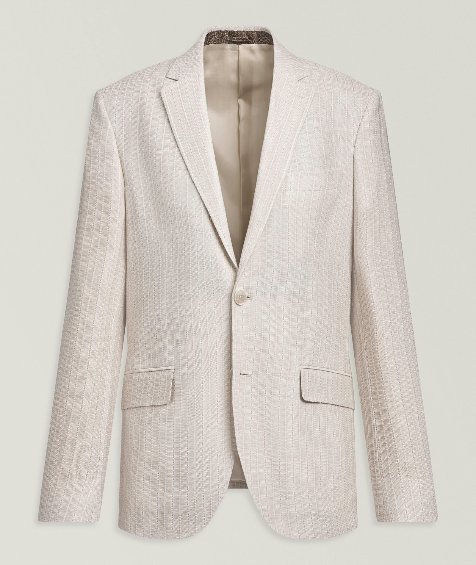 Etro Ribbed Cotton Sport Jacket in Beige Cotton & Cotton Blends, image 1 of 1 from Harry Rosen