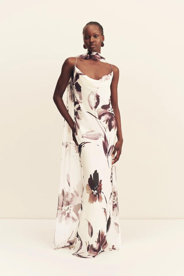 Shona Joy MARPESSA BIAS MAXI DRESS WITH SCARF, image 1 of 1 from Shona Joy