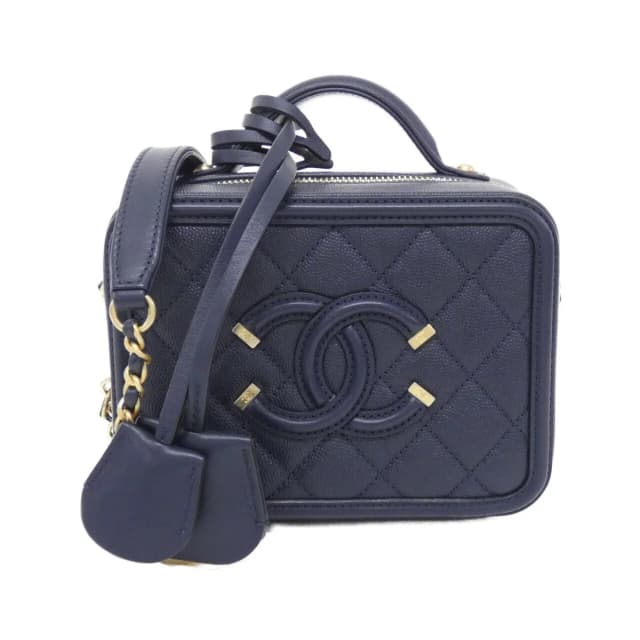 Chanel Bag Handbag Navy in Navy Caviar leather from The Reluxe, photo 1 of 1