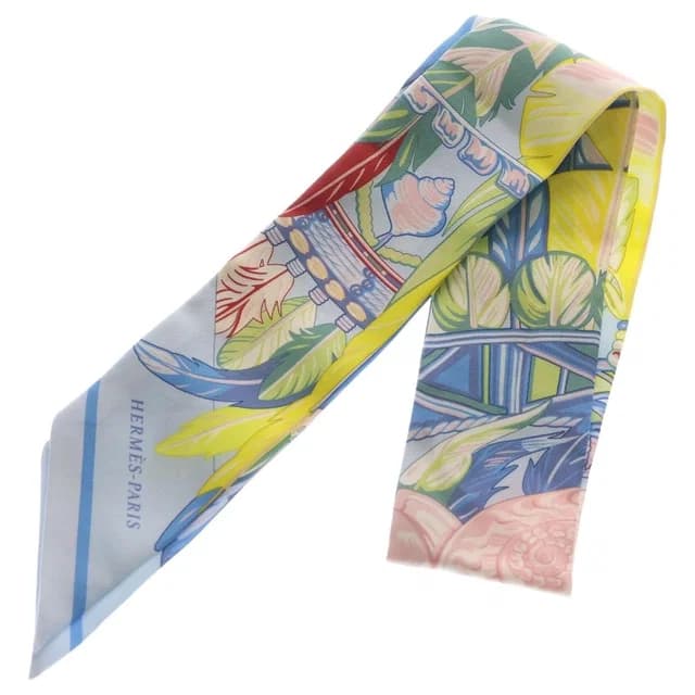 Hermès Twilly Dance Pacifique Pacific Scarf Multicolor Silk 15 in Multicolor Silk from The Reluxe, photo 1 of 1