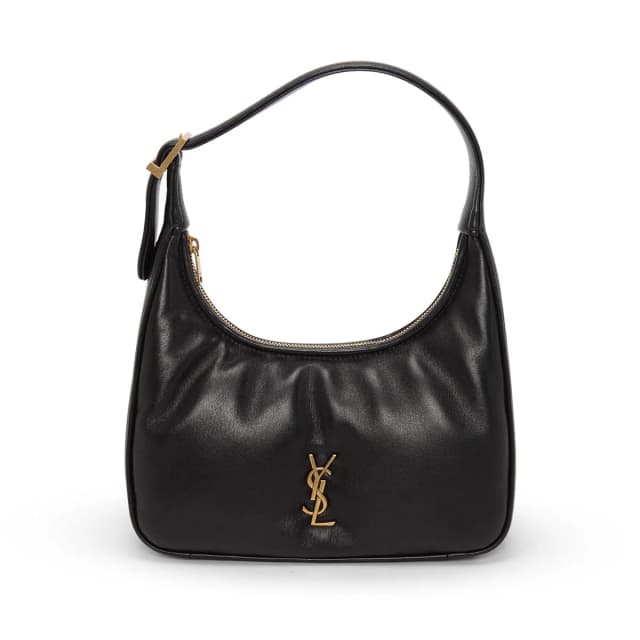 Saint Laurent Mini Calypso Hobo Bag in Black Lambskin from Blue Spinach, photo 1 of 1