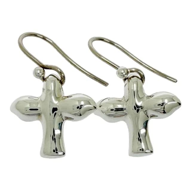 Tiffany & Co. Bird Cross Earrings in Silver from The Reluxe, photo 1 of 1