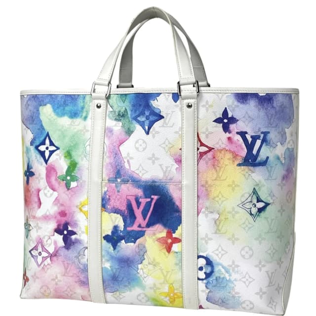 Louis Vuitton Weekend Tote Bag GM Monogram Water Color Multicolor White in White from The Reluxe, photo 1 of 1
