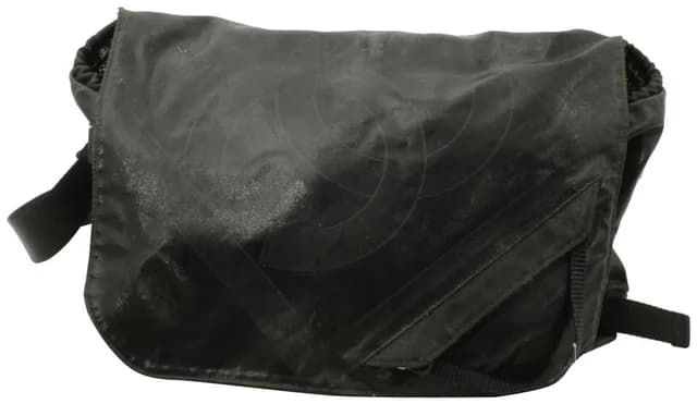 Chanel Black CC Logo Messenger Crossbody Bag in Black Canvas from Bagriculture, photo 1 of 1