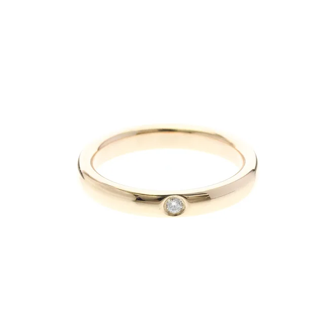 Tiffany & Co. Stacking Band Ring 1 Diamond 18K Rose Gold in Pink gold Pink gold (18K) from Elady, photo 1 of 1