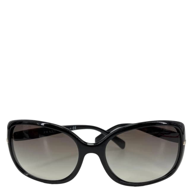 Prada SPR 08O Acetate Frame Sunglasses Black in Black from Dallas Designer Handbags, photo 1 of 1