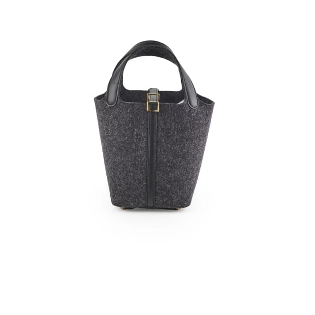 Hermès Picotin 18 Wool Feutre Swift Graphite - U Stamp (2022) in Grey Swift leather from The Purse Affair, photo 1 of 1