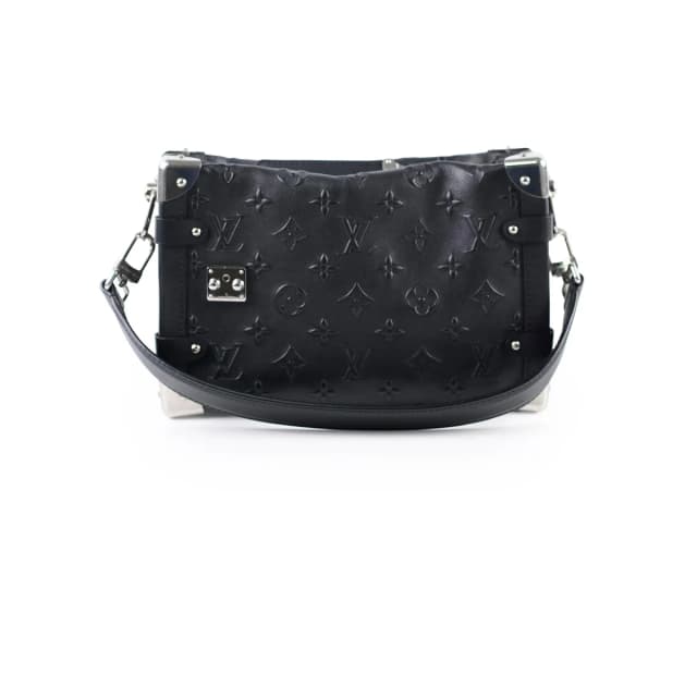 Louis Vuitton Side Trunk MM Black Leather in Black Leather from The Purse Affair, photo 1 of 1
