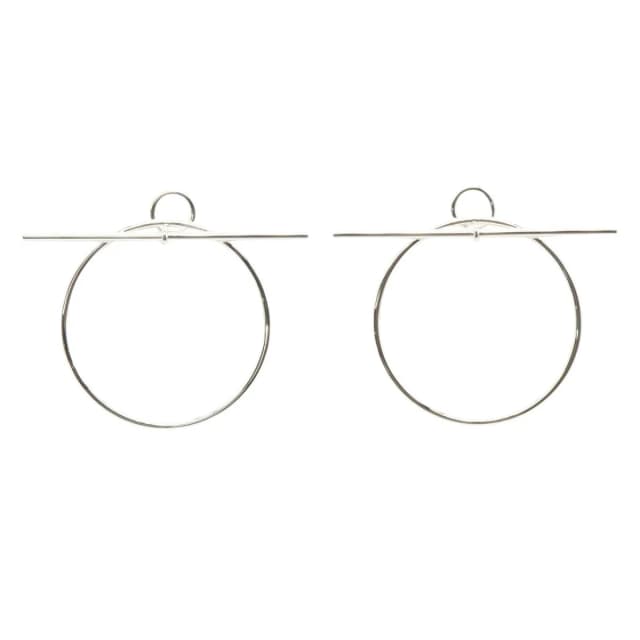 Hermès Earrings Loop 925 Sterling Silver in Silver from The Reluxe, photo 1 of 1