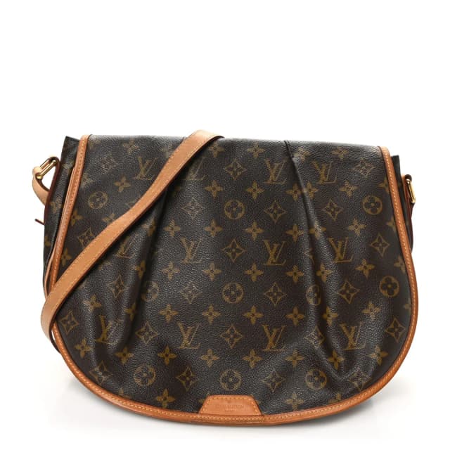 Louis Vuitton Menilmontant MM Monogram Coated Canvas Bag - Brown in Brown Coated canvas from H&T, photo 1 of 1