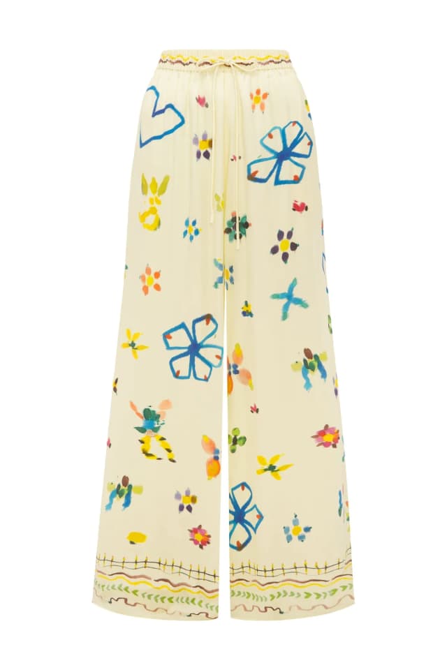 2504 - RESORT 26 SIDI SILK PALAZZO PANT, image 1 of 1 from Alemais