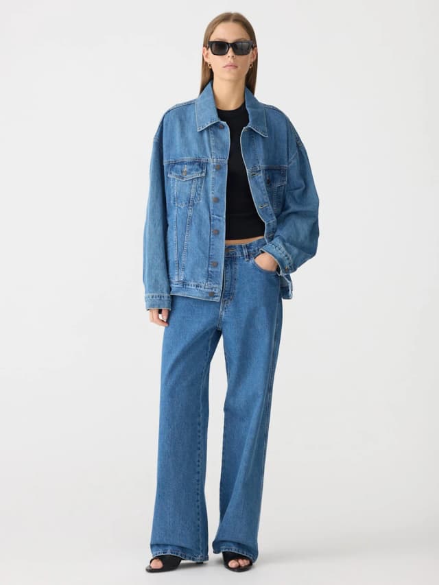 Bassike Universal Denim Jacket, image 1 of 1 from bassike