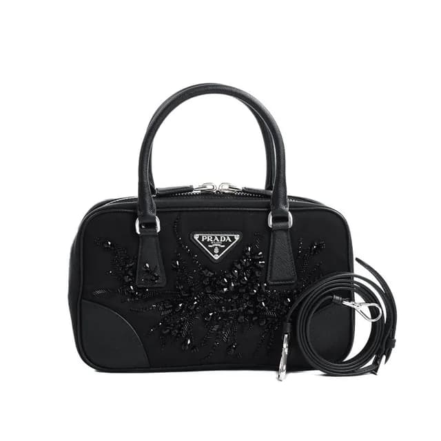Prada Handbag 2-Way Black in Black Nylon from The Reluxe, photo 1 of 1