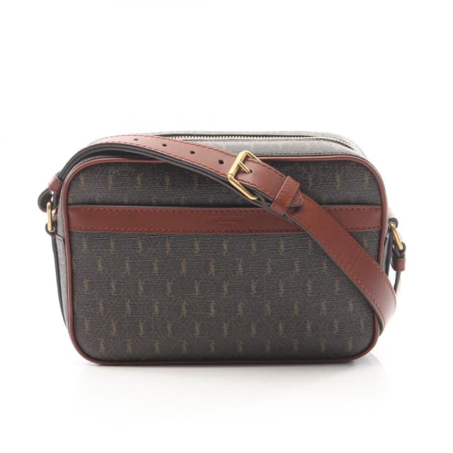Saint Laurent Shoulder Bag Monogram Dark Brown Canvas Leather in Brown Canvas from The Reluxe, photo 1 of 1