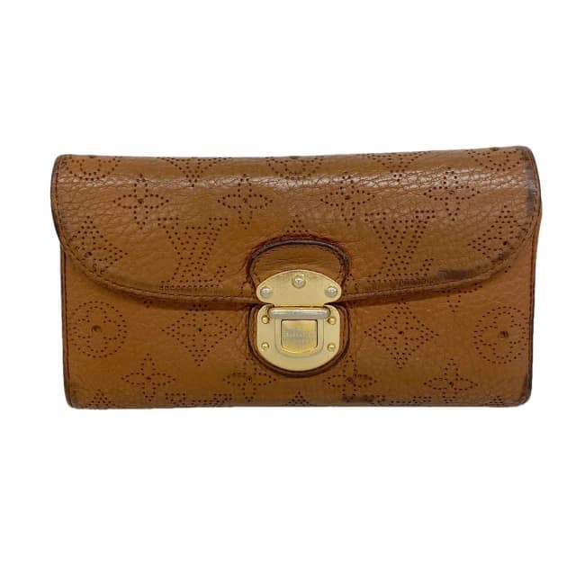 Louis Vuitton Trifold Wallet Mahina Portefeuille Amelia Cognac in Brown from The Reluxe, photo 1 of 1