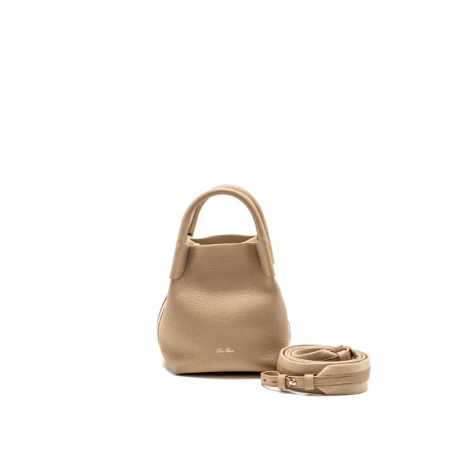 Loro Piana Micro Bale Tote Bag Grained Calfskin Beige SHW in Beige Caviar leather from EMIER, photo 1 of 1