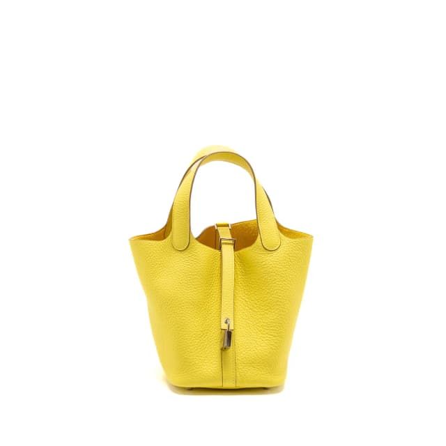 Hermès picotin 18 lock bag clemence lime SHW stamp U in Clemence leather from EMIER, photo 1 of 1