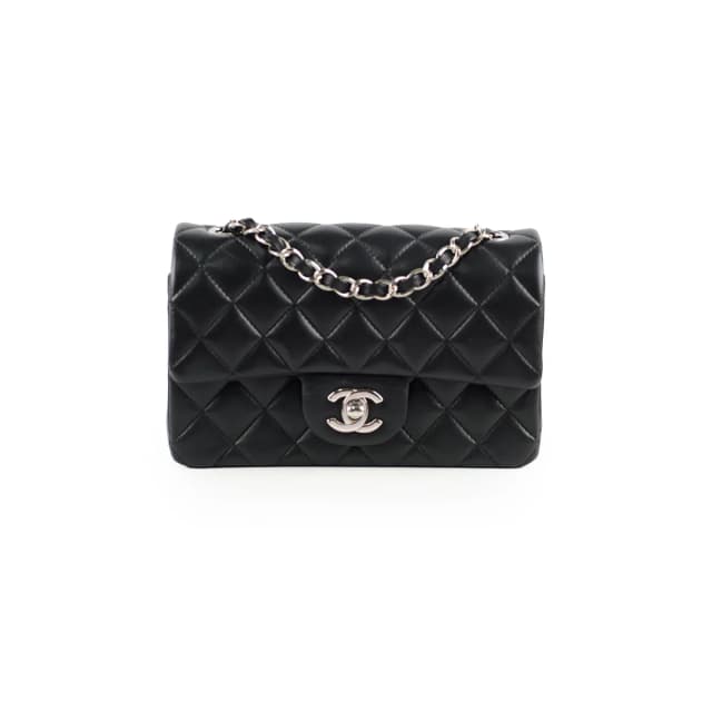 Chanel Mini Rectangular Lambskin Black in Black Lambskin from The Purse Affair, photo 1 of 1