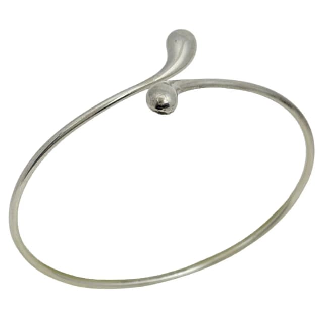 Tiffany & Co. Teardrop Bangle 925 Sterling Silver Bracelet in Silver from The Reluxe, photo 1 of 1